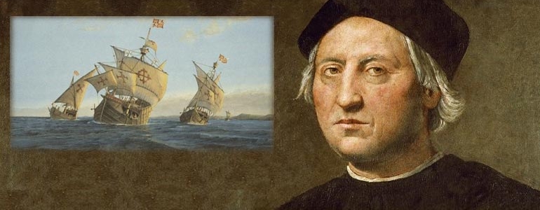Il 3 agosto 1492 salpa da Palos con le caravelle Nina, Pinta e Santa Maria. Il 12 ottobre 1492 sbarca in America, data che segnerà l’inizio dell’Età Moderna.